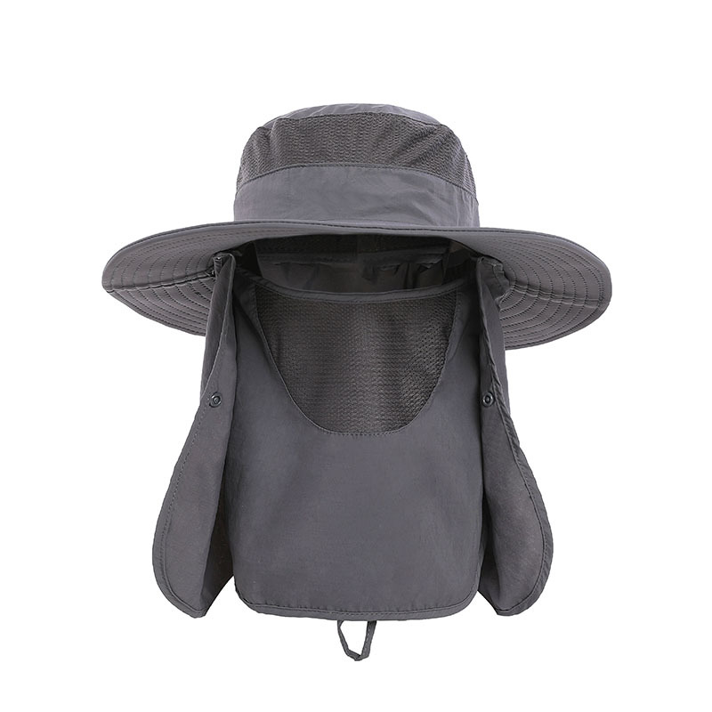 Fisherman Hat Men's Sunhat Summer Outdoor Quick-Drying Sun Protection Hat Fishing Hat Breathable Sun Hat Female Face Cover Hat