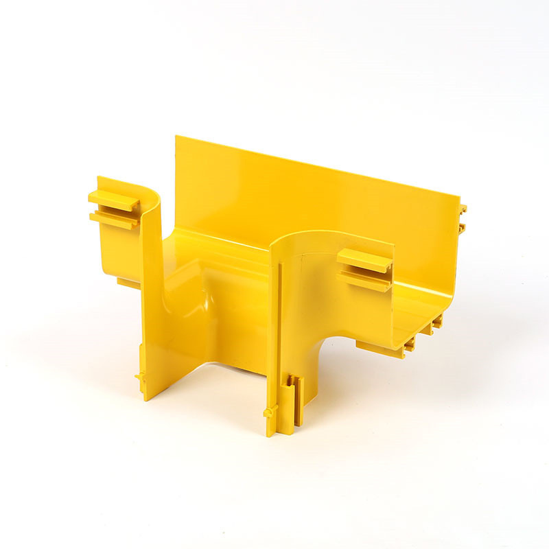 光纤槽道垂直三通 垂直下线口120/240mm转120mm尾纤槽垂直三通