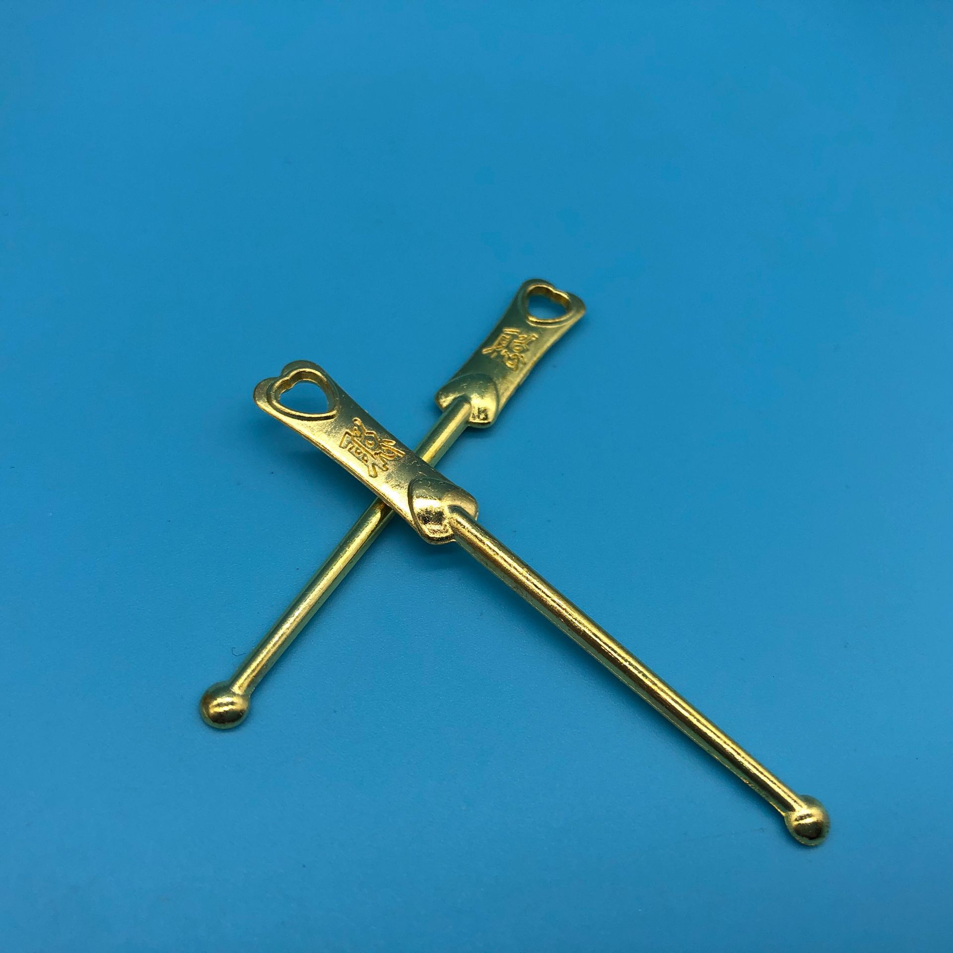 加厚型耳勺 金色耳挖清洁耳朵工具挖耳勺 1元地摊货源 赠品小礼品