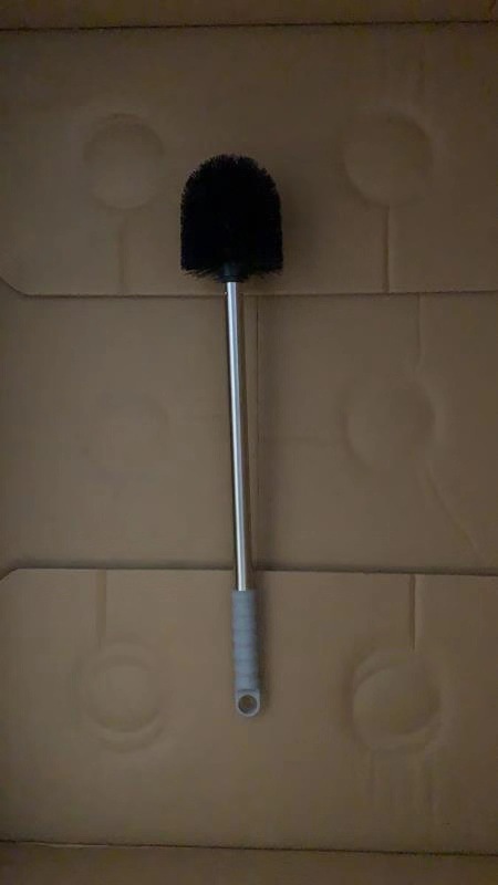 Creative New Stainless Steel Toilet Brush Long Handle Punch-Free Wall-Mounted Toilet Brush Cleaning Toilet Brush Daily Necessities