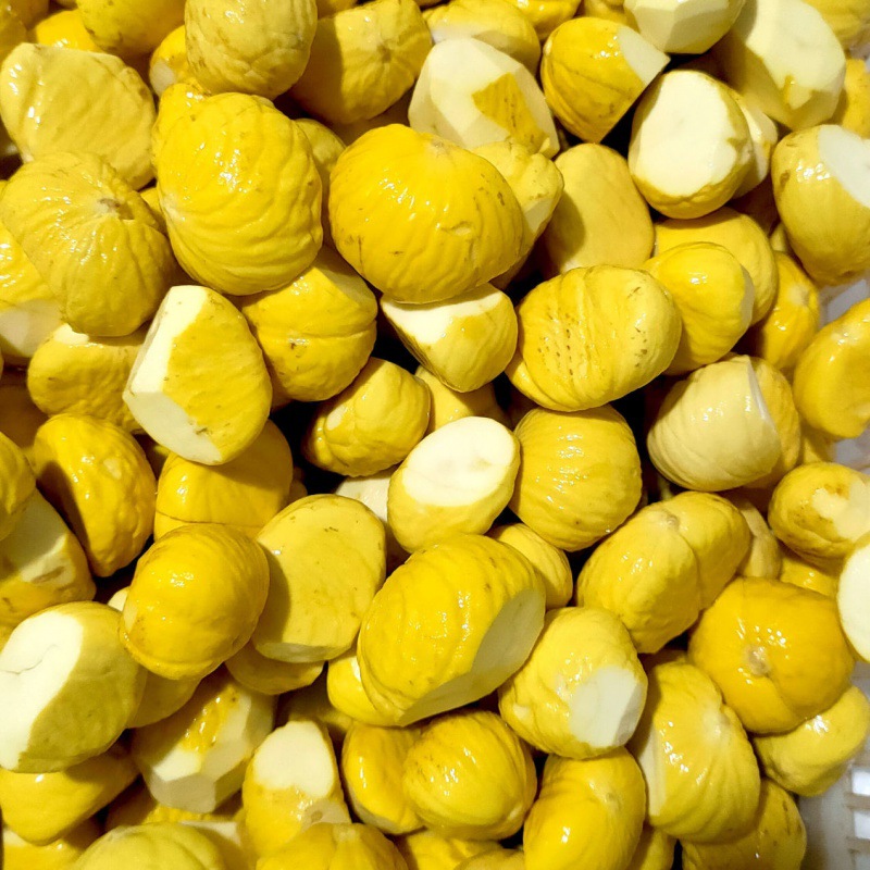 新鲜罗田生油栗板栗仁5斤刀削半果比心米栗子真空去皮甜糯1/2/3斤