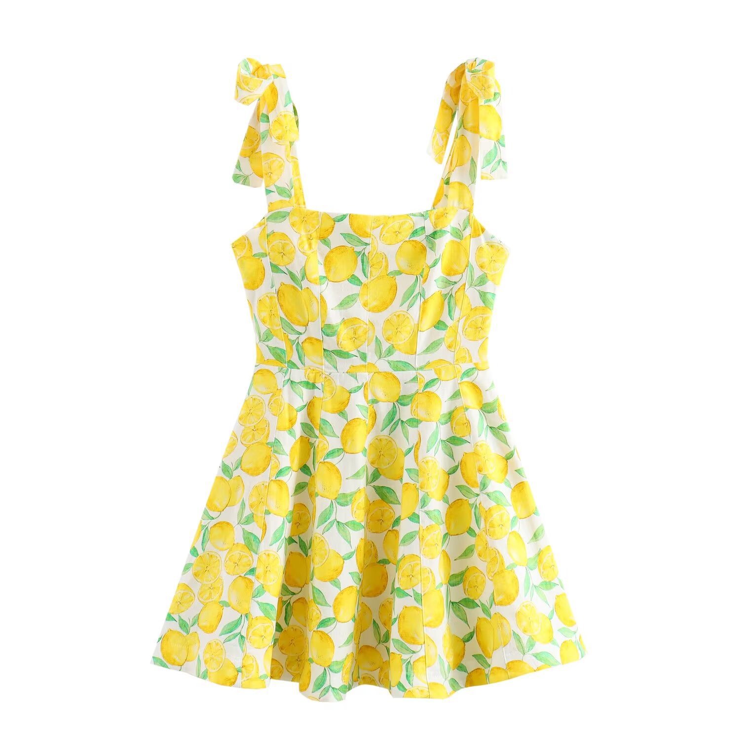 欧美外贸批发2024夏季新款女装吊带亚麻混纺迷你连衣裙k4-10663