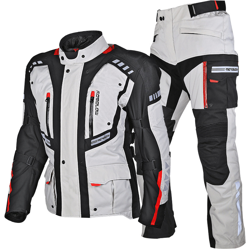 motoboy摩托车机车骑行服套装男防水防摔机车骑行服冬季款拉力服