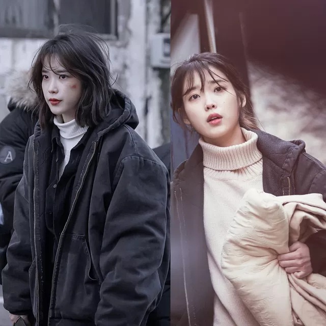 韩国明星冬装图片