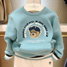 teenieweeniekids小熊童装24春季新款男女童可爱印花圆领卫衣