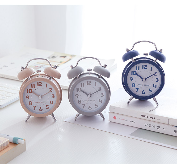 mjk机械闹钟学生用起床神器儿童大音量超大声卧室床头简约女可爱