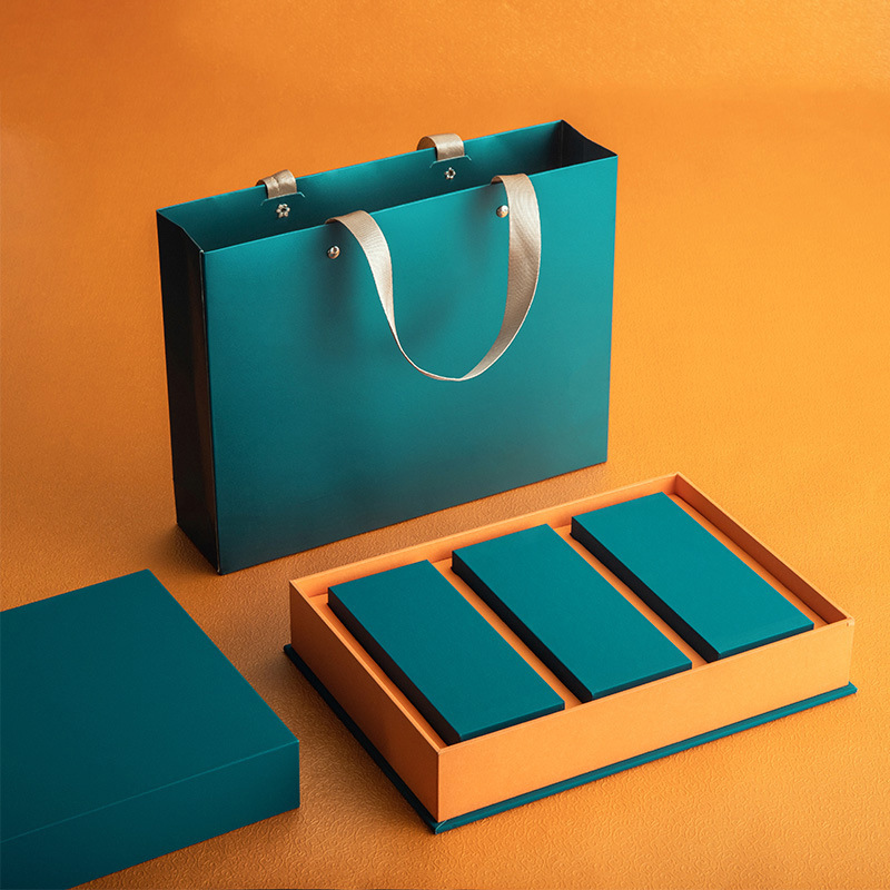 手提精美包装盒天地盖茶叶食品红茶普洱袋装通用礼品空盒可定.制