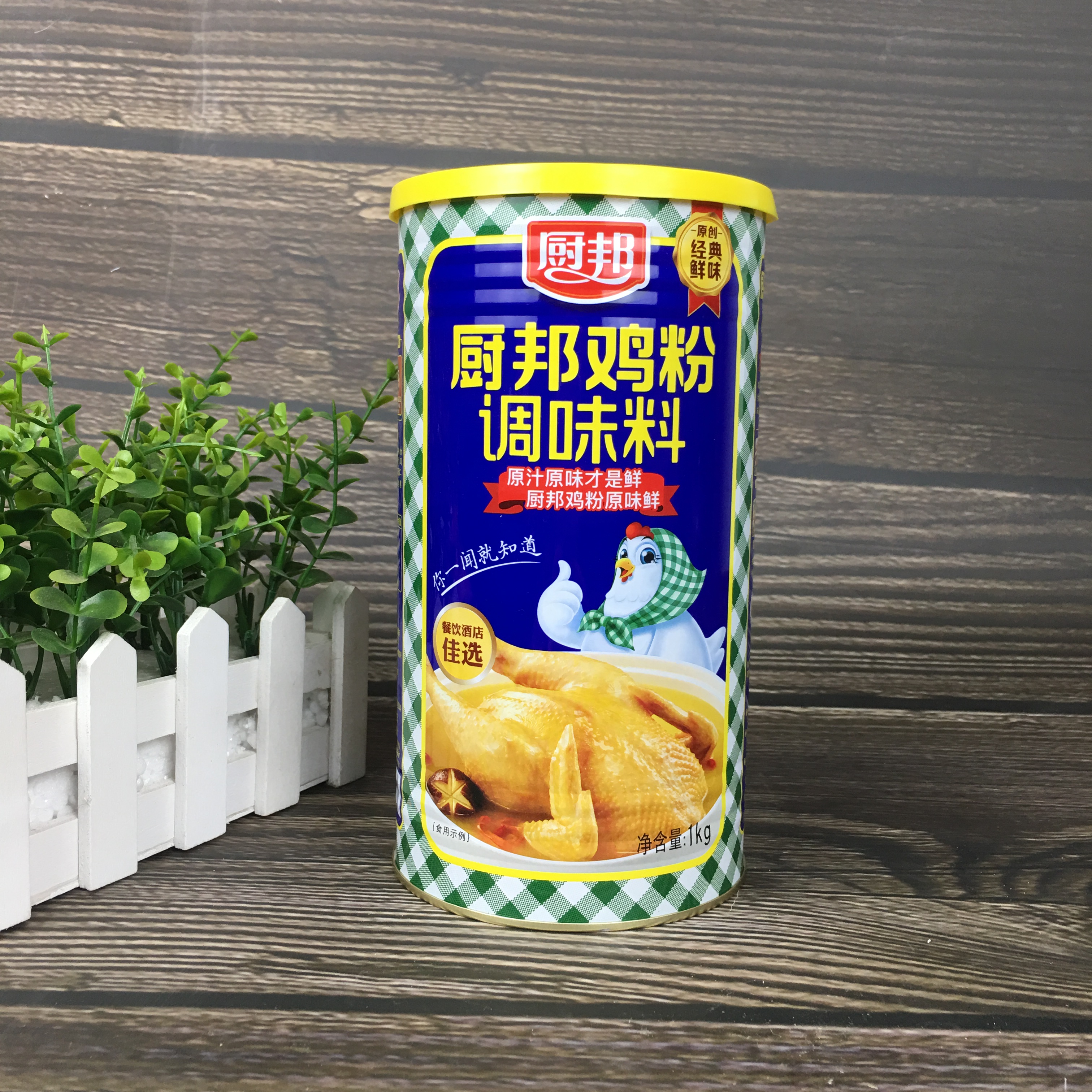 厨邦鸡粉1kg*6瓶整箱1公斤家庭餐饮罐装砂锅粥提鲜香鸡精正品商桶