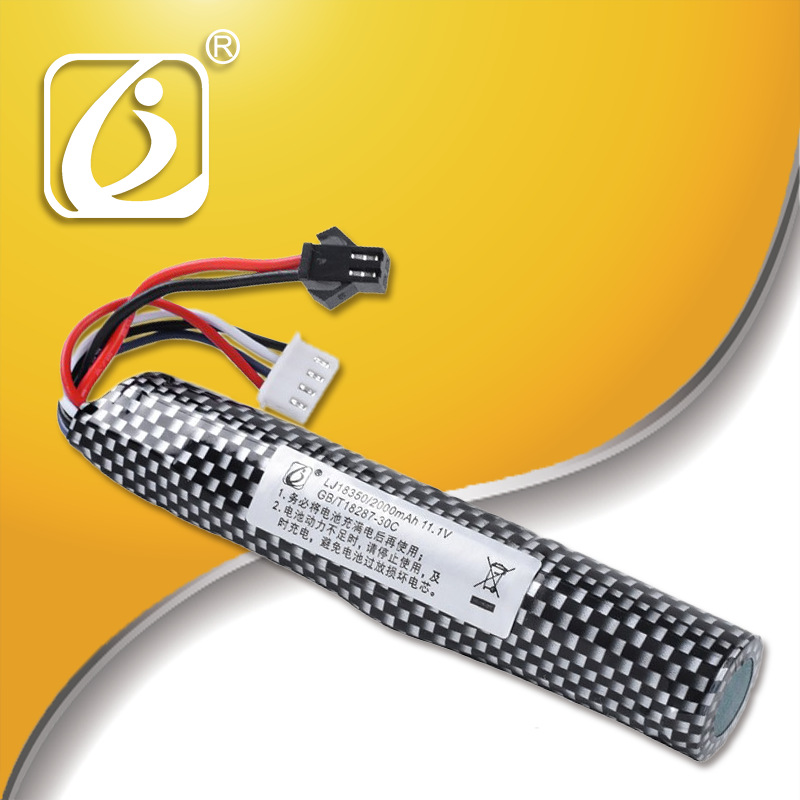 金隆杰 18350 11.1V高容量高倍率充电玩具圆柱锂电池厂家批发定制