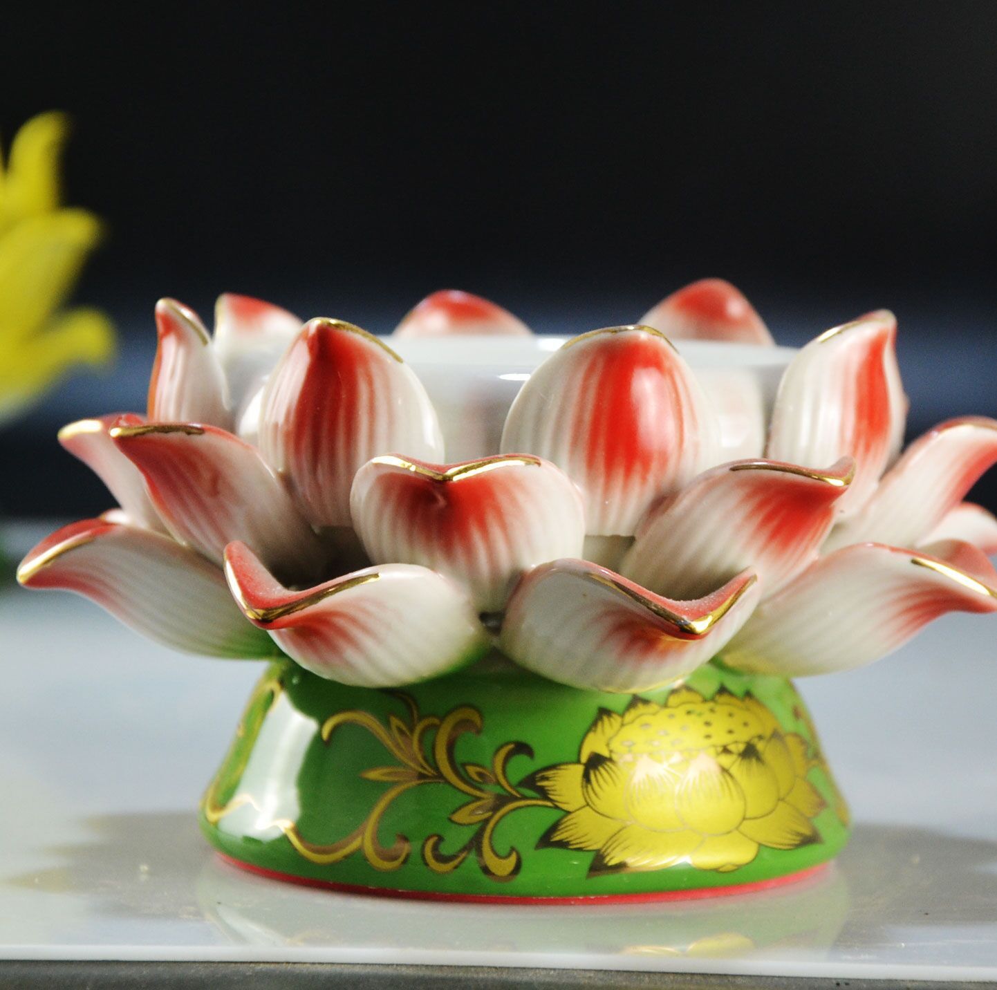 寺庙用佛堂东方佛台莲花灯无字苏油灯植物油灯芯架灯芯座批发佛教