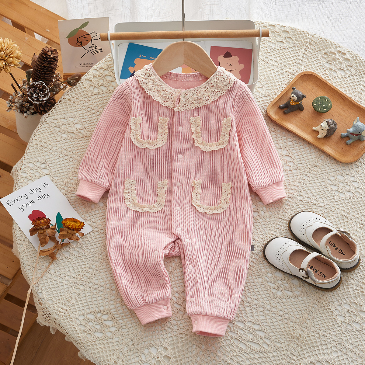 婴儿衣服春季婴儿连体衣女宝宝衣服春秋新生儿衣服宝宝连体衣