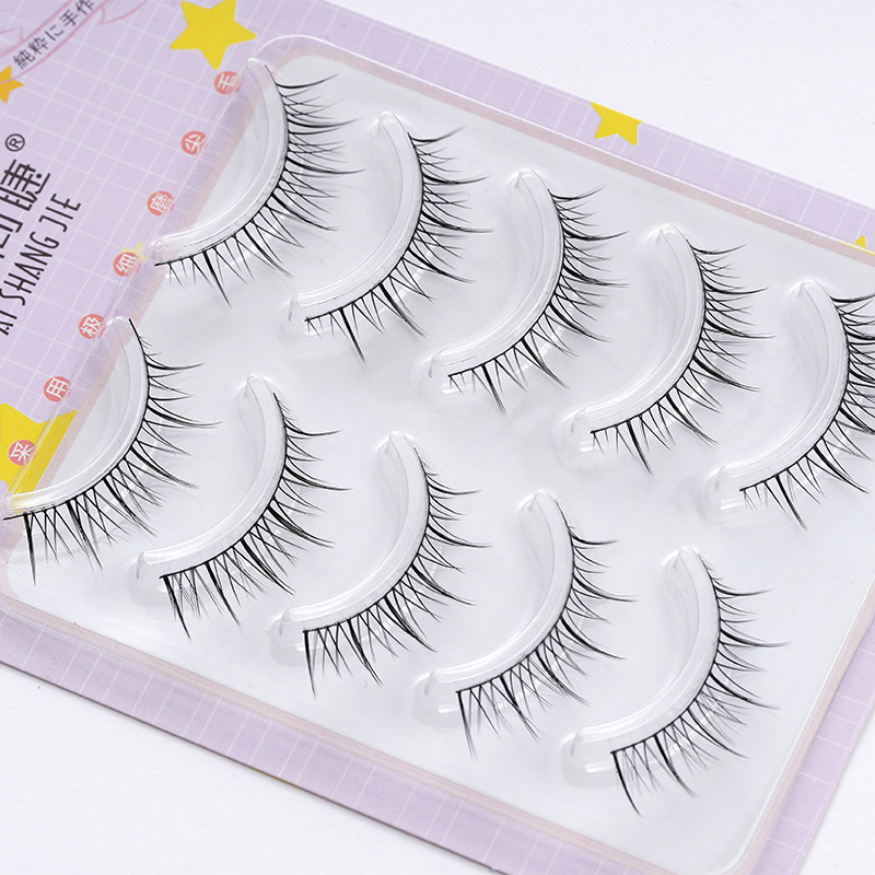 Fairy Transparent Thin Black Stem X23 False Eyelashes One Piece Natural Fairy Hair Super Soft Novice Self-Grafting False Eyelashes