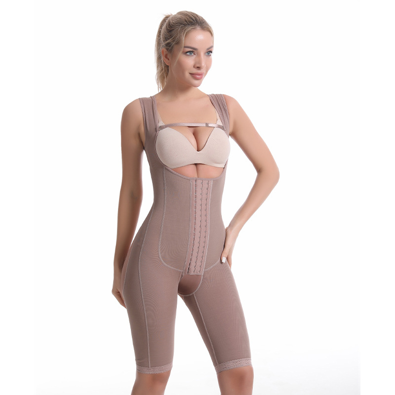 Corset One-Piece Corset Waist Girdling Belly Contraction Hip Lifting Female Tight High Elastic Body Shaping Waist Shaping Underwear 1077