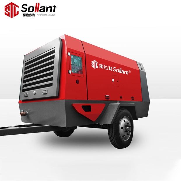 索兰特螺杆空压机 20立方132kw携便电动移动式岩凿用便携式压缩机