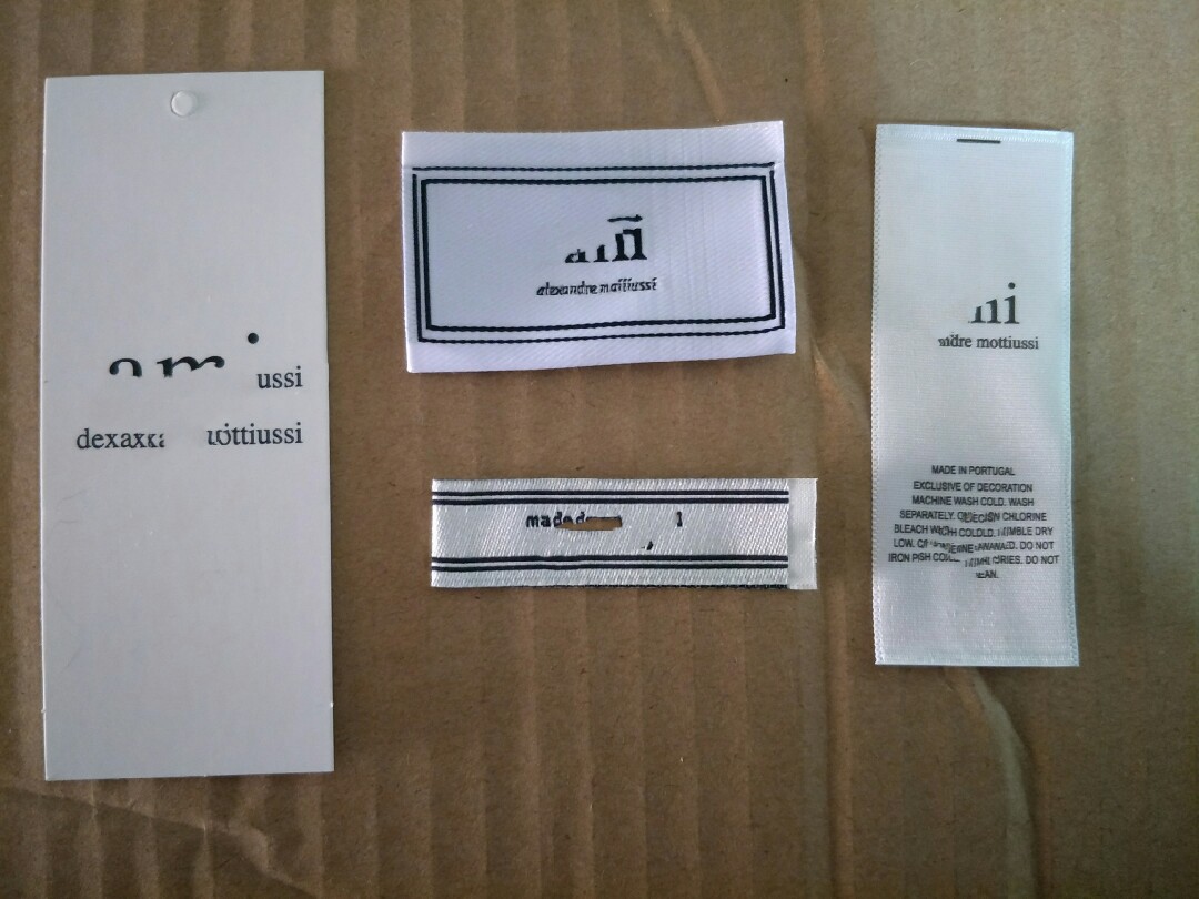 爱家心ami吊牌水洗标,主唛织唛布标