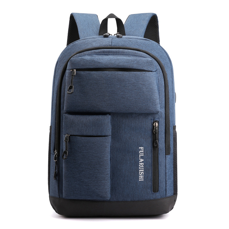 Exclusive for Cross-Border Casual Backpack Large Capacity Outdoor Travel Bag Fashion School Bag Laptop Canvas Bag