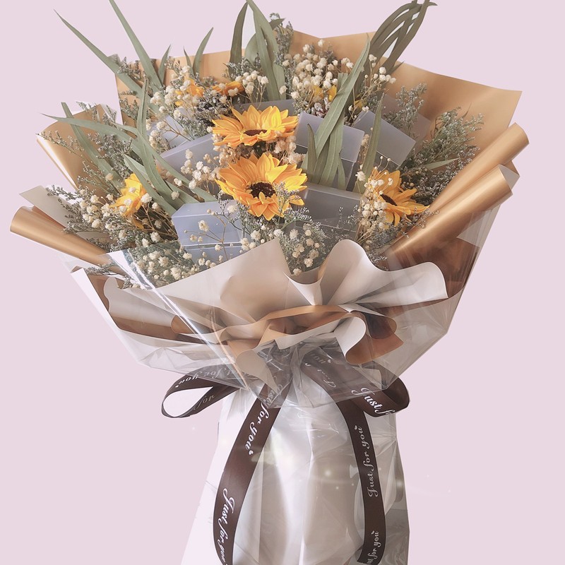 干花香烟盒花束大束 父亲节情人节礼物送男友老公生日纪念日-阿里巴巴