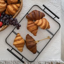 面包假牛角包模型可颂蛋糕橱窗装饰露营摆件早餐美食拍摄道具