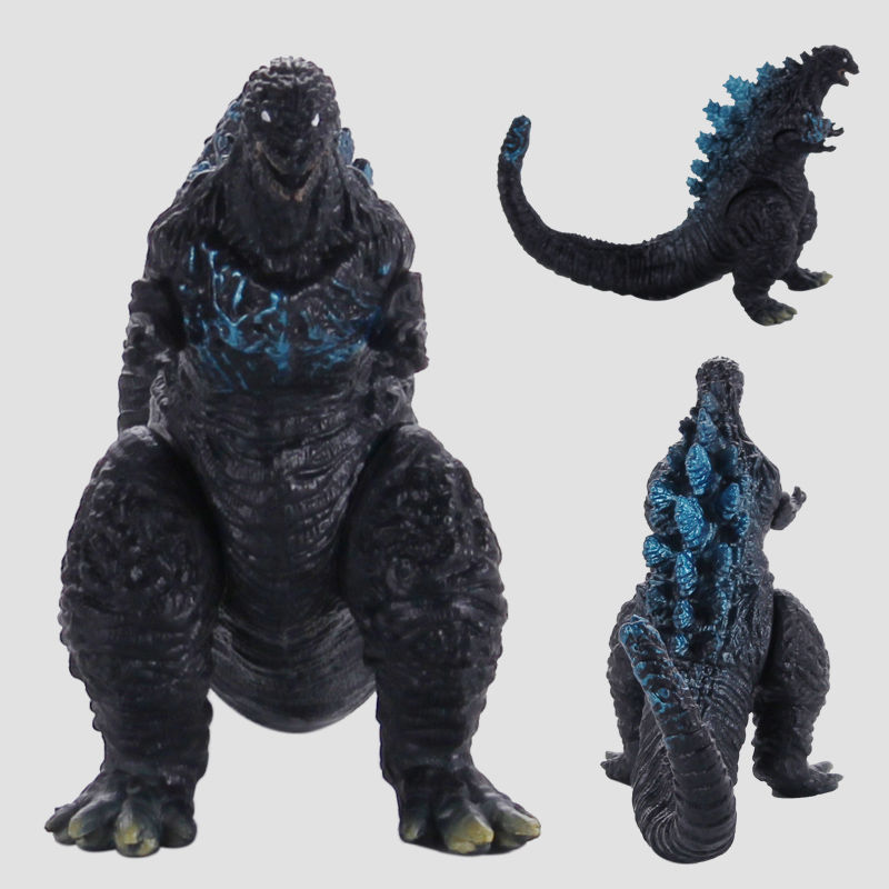 Godzilla Red Lotus Dongbao a Dragon with Three Heads Movie Toy Garage Kit Model Soft Rubber Monster Mechanical Dinosaur Toy