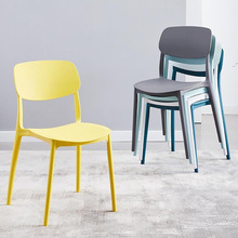 塑料椅子靠背大人简易餐桌胶椅加厚现代简约书桌凳子家用北欧餐椅