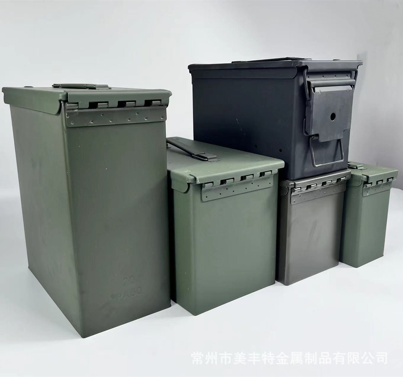 丰驰北约安全箱弹药箱制式薄壳防水密封电池防爆箱铁箱子弹药箱