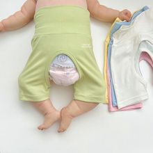 婴儿开裆裤夏季薄款开档护肚五分宝宝无骨高腰婴幼儿短裤