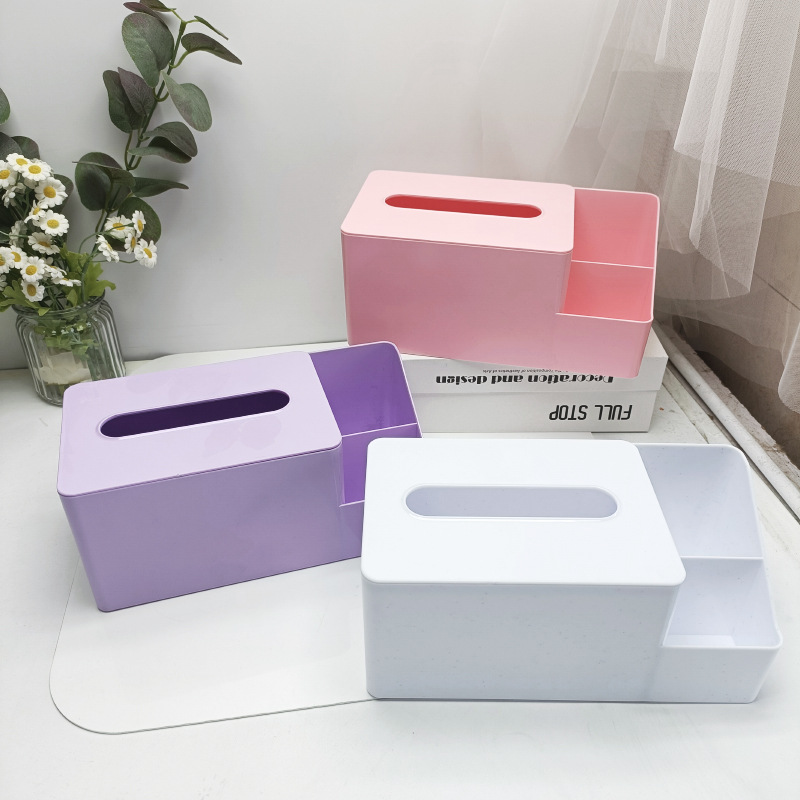 Desktop Storage Multi-Functional Tissue Box Children's Handmade Diy Storage Box Tissue Storage Cream Glue Paper Extraction Box