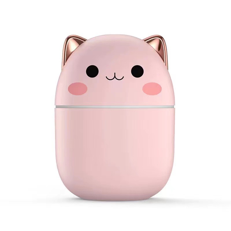 Mini Humidifier New Cute Pet USB Desktop Office Silent Bedroom Fog Colorful Light Gift Wholesale Hot Sale