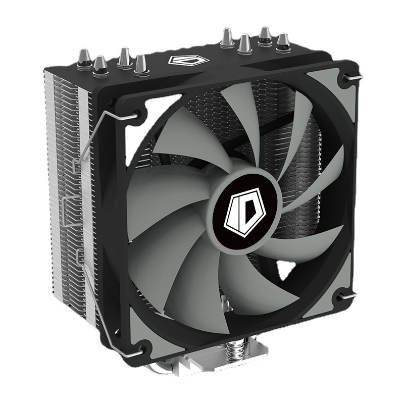id-cooling se-224xt basic四热管塔式静音温控无光镀镍cpu散热器