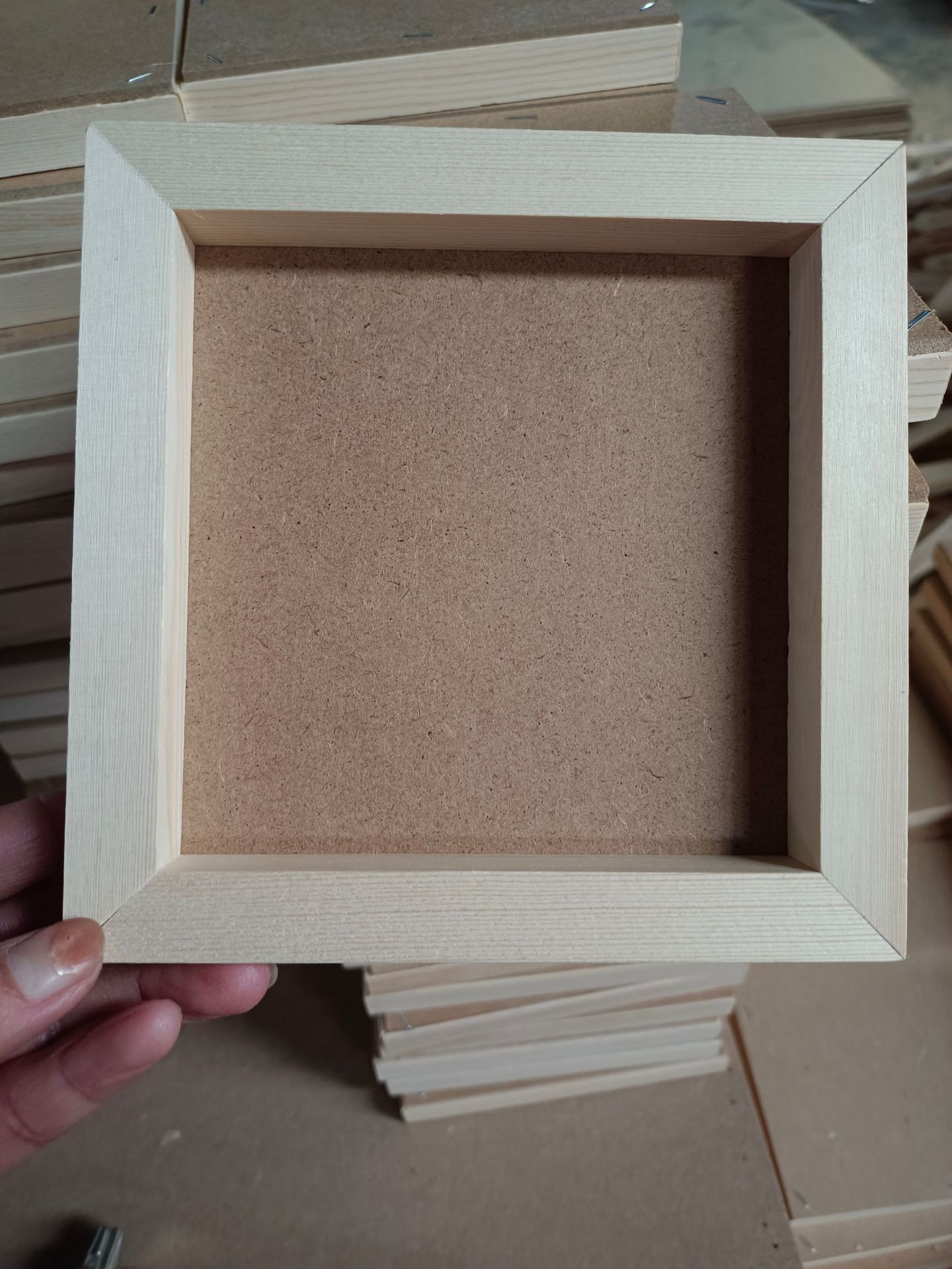 创意木框粘土框 儿童创意手工diy木质立体画框 超轻粘土相框批发