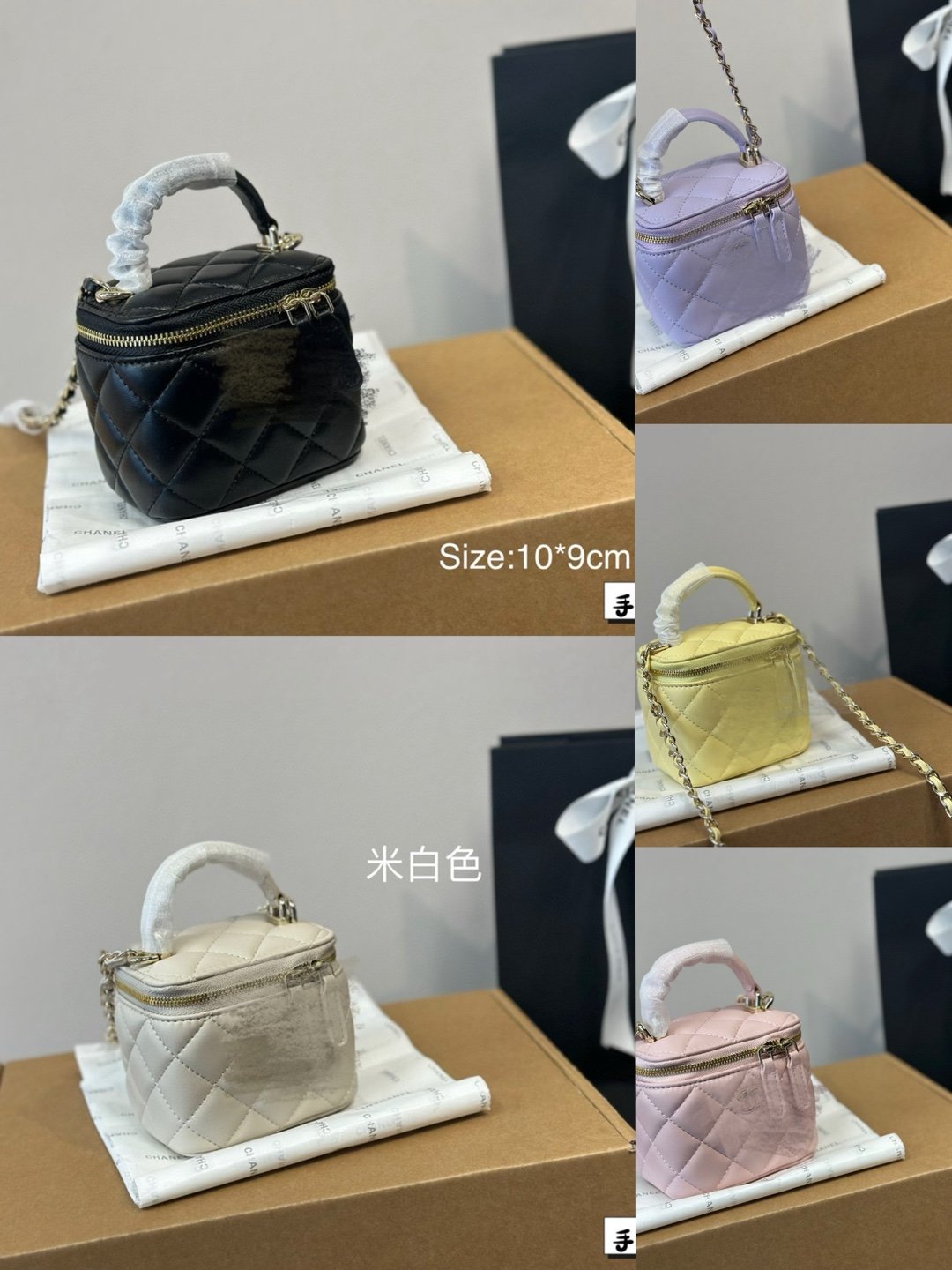 包包女2024夏季新款迷你盒子包单肩包斜挎包手提包内置小镜子百搭