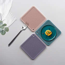 欧美风餐桌隔热垫厨房硅胶防汤垫餐具垫杯子碗垫西餐硅胶垫防滑批