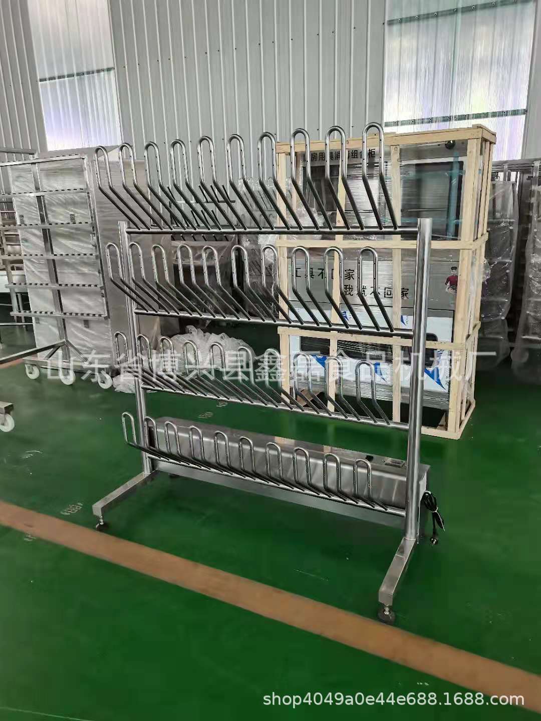 不锈钢烘干水鞋架食品工厂车间更衣室雨鞋烘干机控时控温水靴架