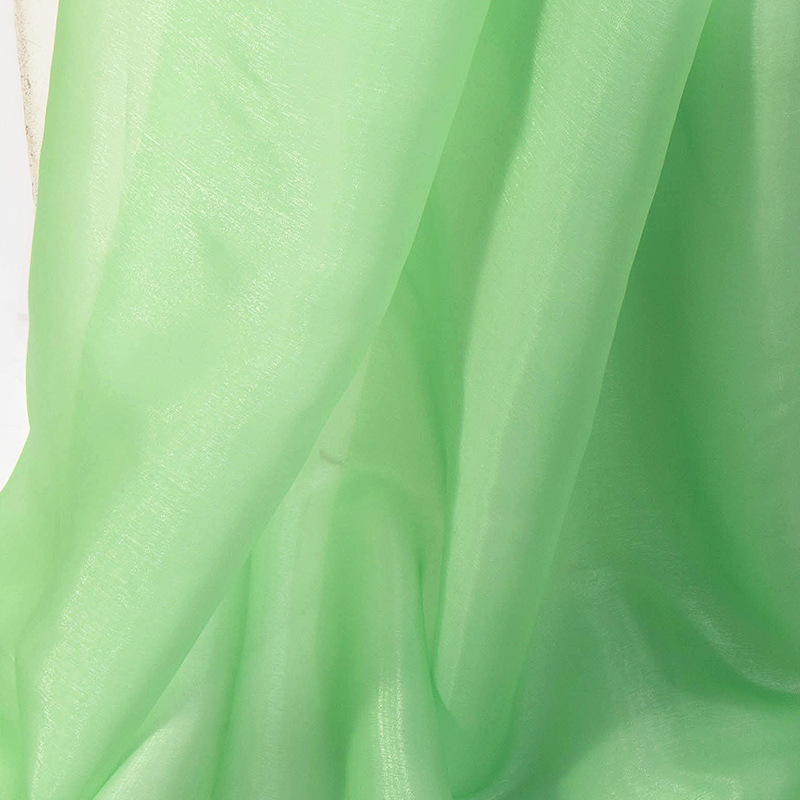 冰丝缎偏光欧根纱透明薄纱面料 连衣裙演出服汉服面料 现货批发
