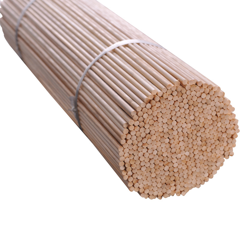 粗竹签40cm*4mm棉花糖长签旗杆插花杆diy手工艺品两头平