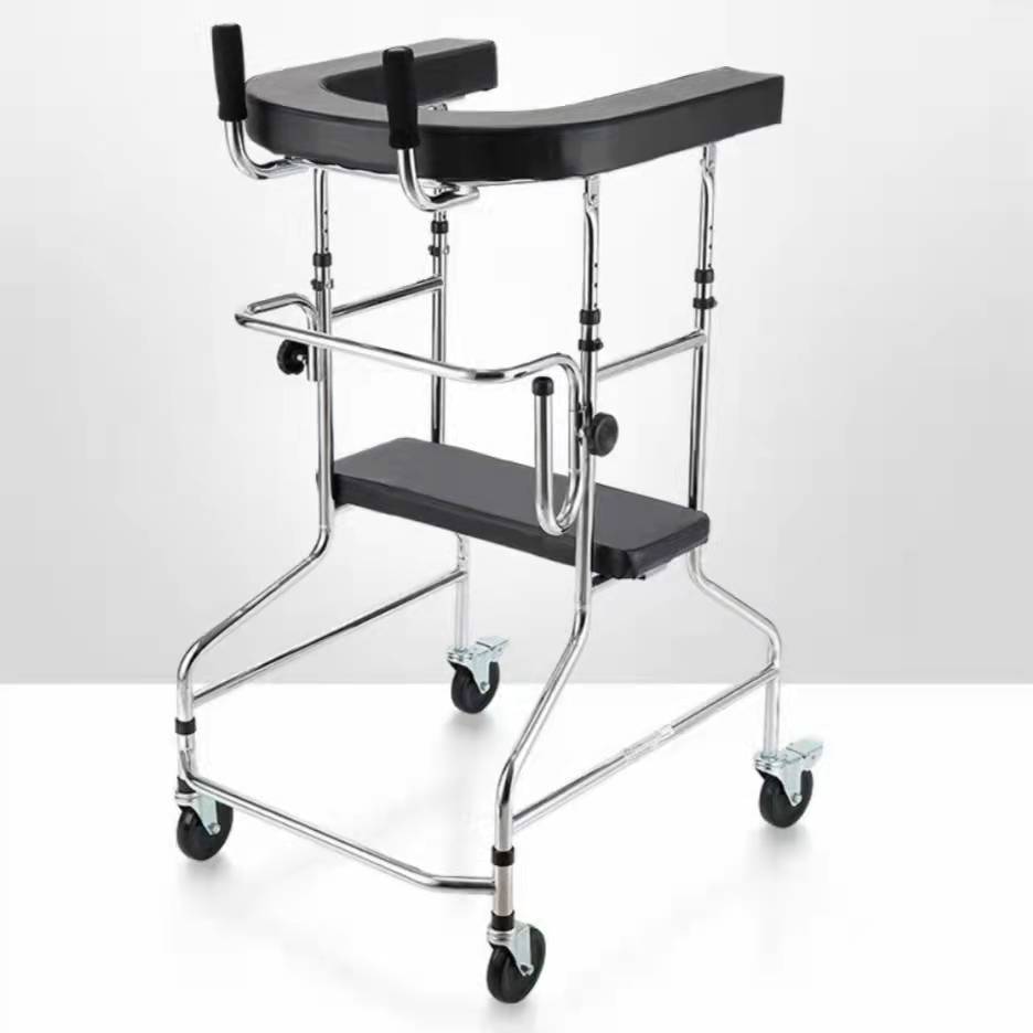 助行器老年人助步器材学步架中风偏瘫助行架双腋式辅助下肢站立架