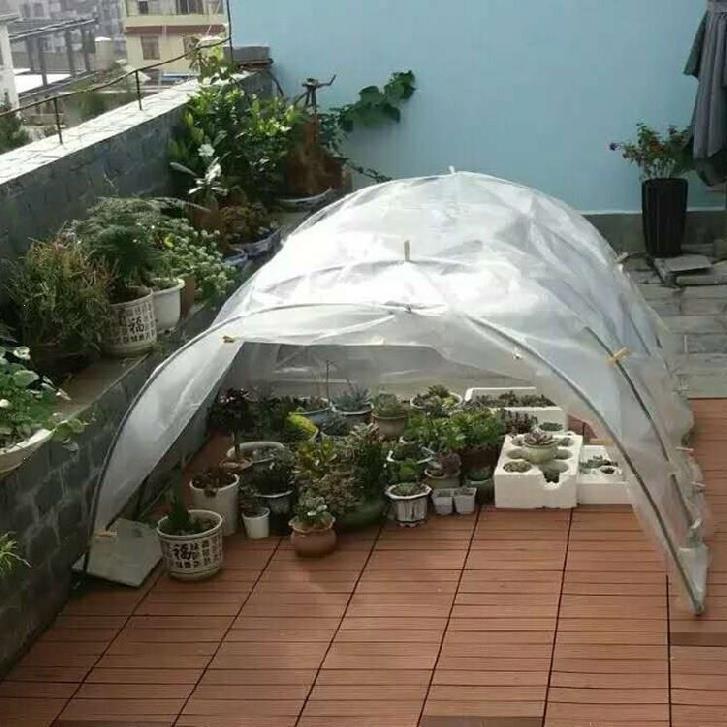 阳光花棚大棚支架拱形小花棚塑料保护罩雨棚暖棚园林简易暖房过冬