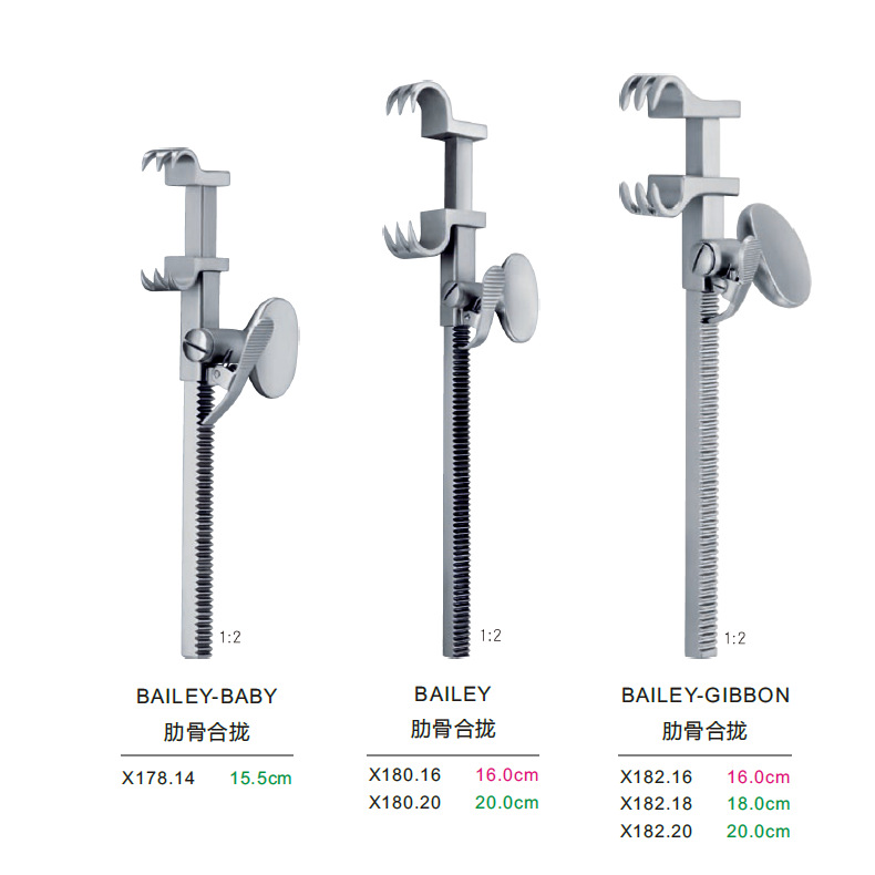 雷奥巴赫豹牌手术器械厂家销售肋骨合拢器/肋骨撑开器/胸骨牵开器