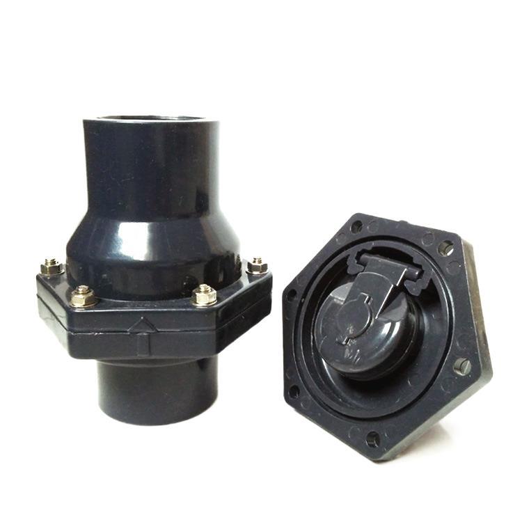 pvc止回阀厨房下水道逆止阀翻板式排水管单向阀50防反水110立卧式