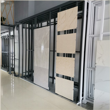厂家定制推拉包边瓷砖展架大板岩石样板地板磁砖伸缩调节瓷砖架