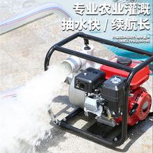 高压水泵汽油抽水泵启动大流量农用灌溉泵柴油机抽水机2/1/1.5寸