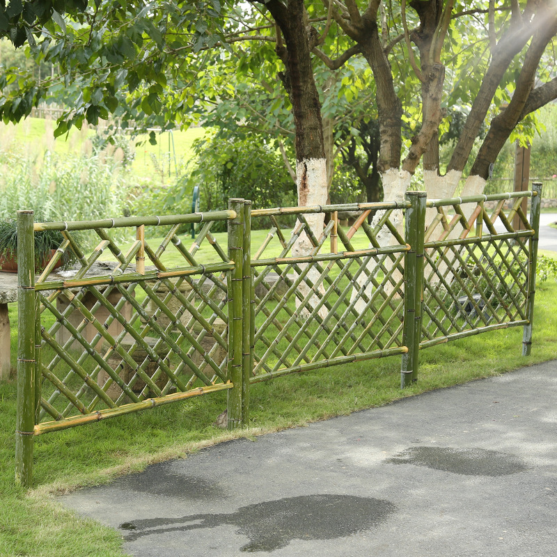 户外防腐竹篱笆竹子栅栏围栏庭院工程围墙竹护栏装饰农家乐竹隔断