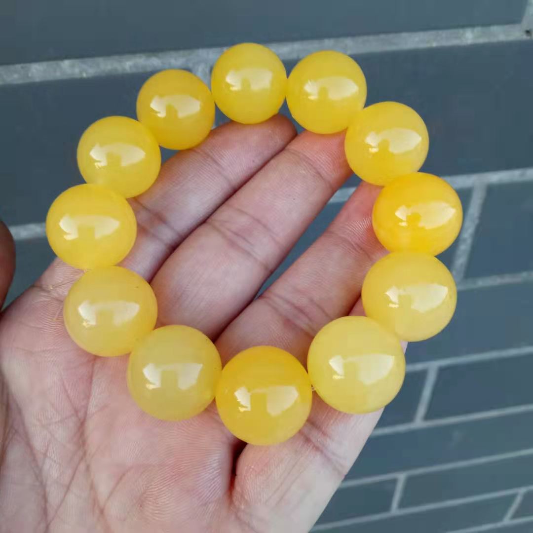 精美玉器新疆金丝玉手串金黄玉金丝玉黄龙玉手链石英岩玉厂家批发