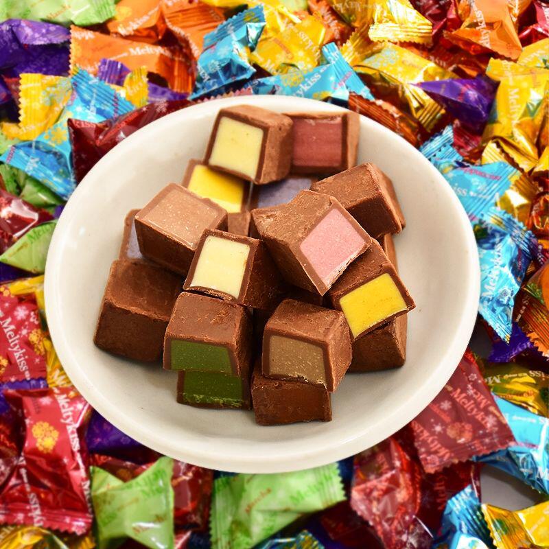 meiji明治雪吻巧克力500g婚庆结婚喜糖生日年货散装批发零食