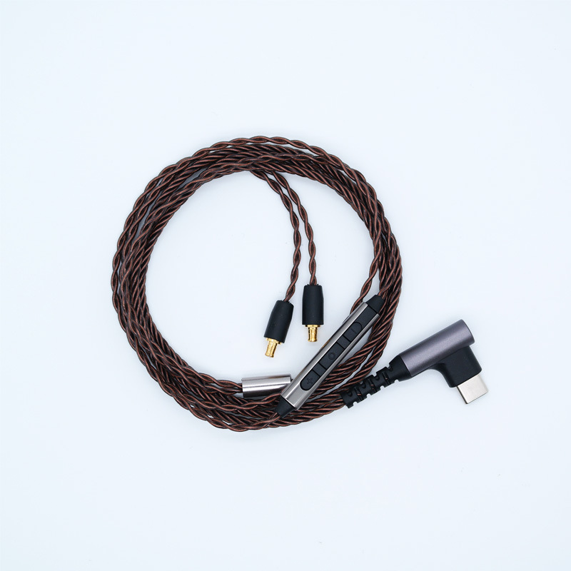 中山臻声无氧铜a2dc耳机升级线e50e70ls300cks1100耳机替换线带麦