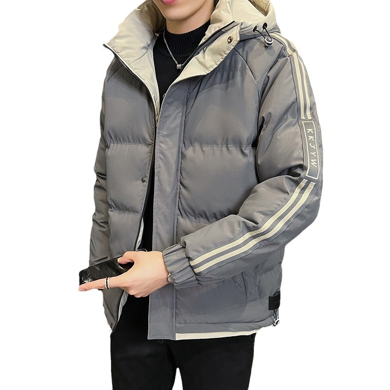 M-8XL Cotton-Padded Jacket Men's Cotton-Padded Coat Winter New Hooded Thickened Thermal Trendy Brand Cotton-Padded Jacket Pluse Size Men's Clothing Coat