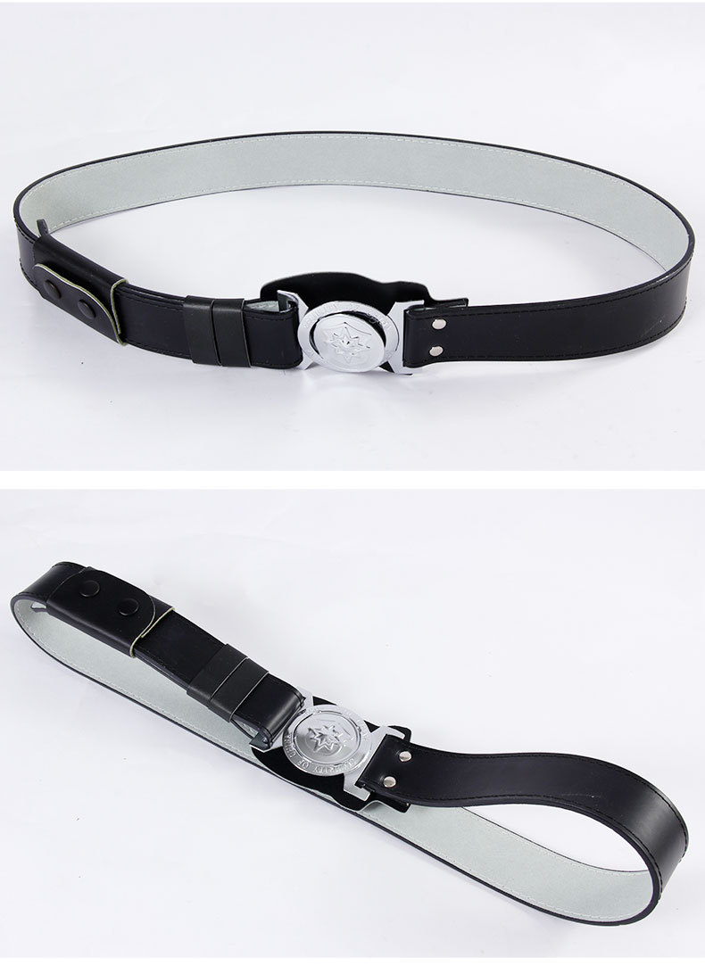 保安腰带白色 保安皮带黑色 保安外腰带 保安装腰带男保安外腰带