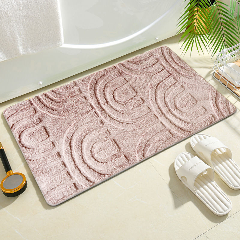 five-piece golden arch bathroom three-piece carpet absorbent non-slip floor mat advanced light luxury stain-resistant carpet custom wholesale