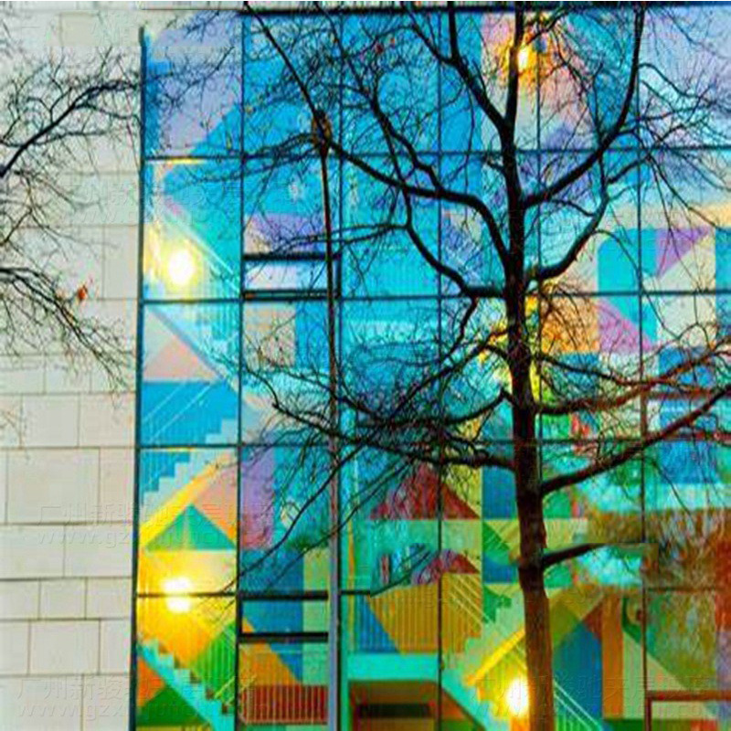 西藏厂家销售彩色夹胶玻璃隔断用装饰全彩玻璃镭射玻璃