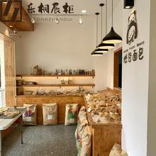 日式面包展示柜面包柜面包中岛展示柜面包柜实木面包店陈列柜